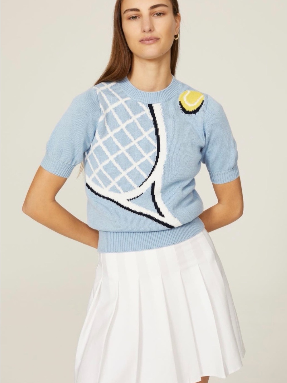 Kate Spade New York~Game Set Match Short Sleeve Sweater~Size XS~$228~